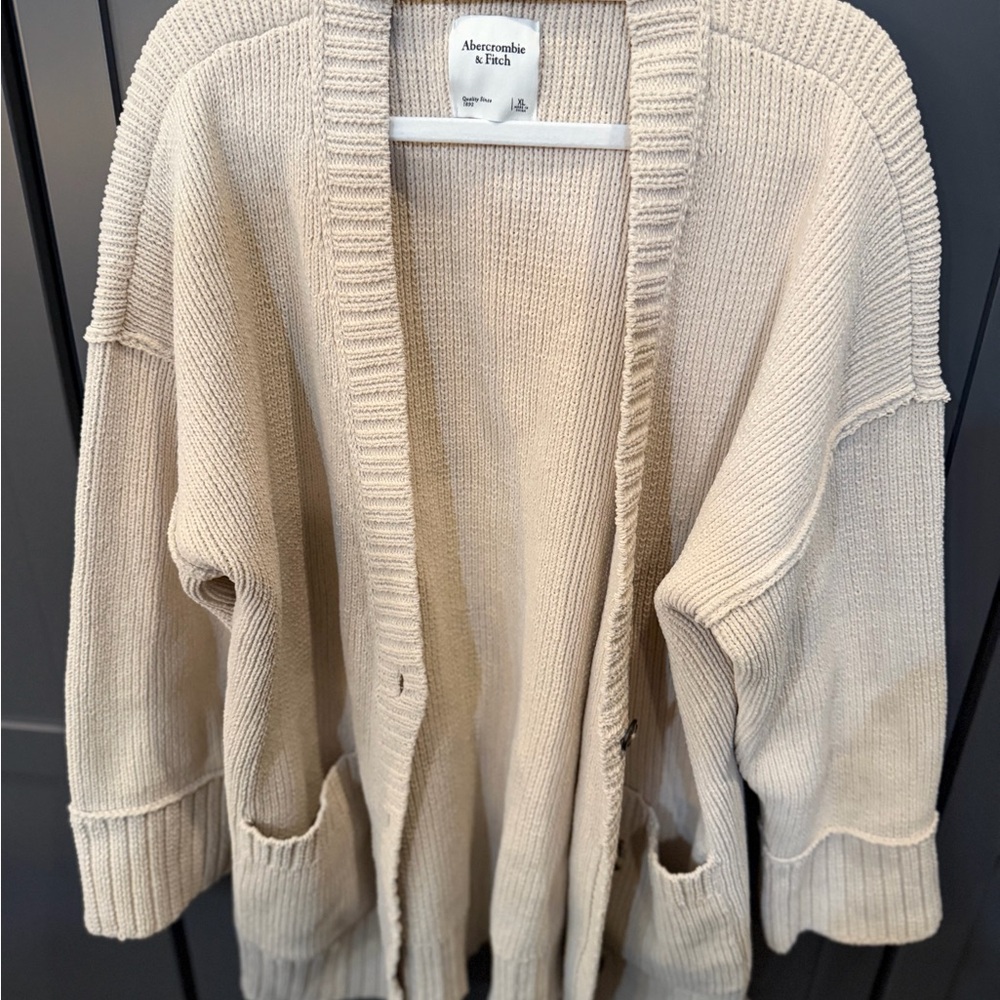 Abercrombie & Fitch Beige Women's Cardigan